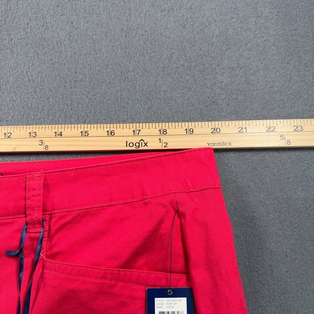 Bandolino Ivette Bermuda Shorts Womens‎ 16W Ruby Sky Tummy Control 39x13